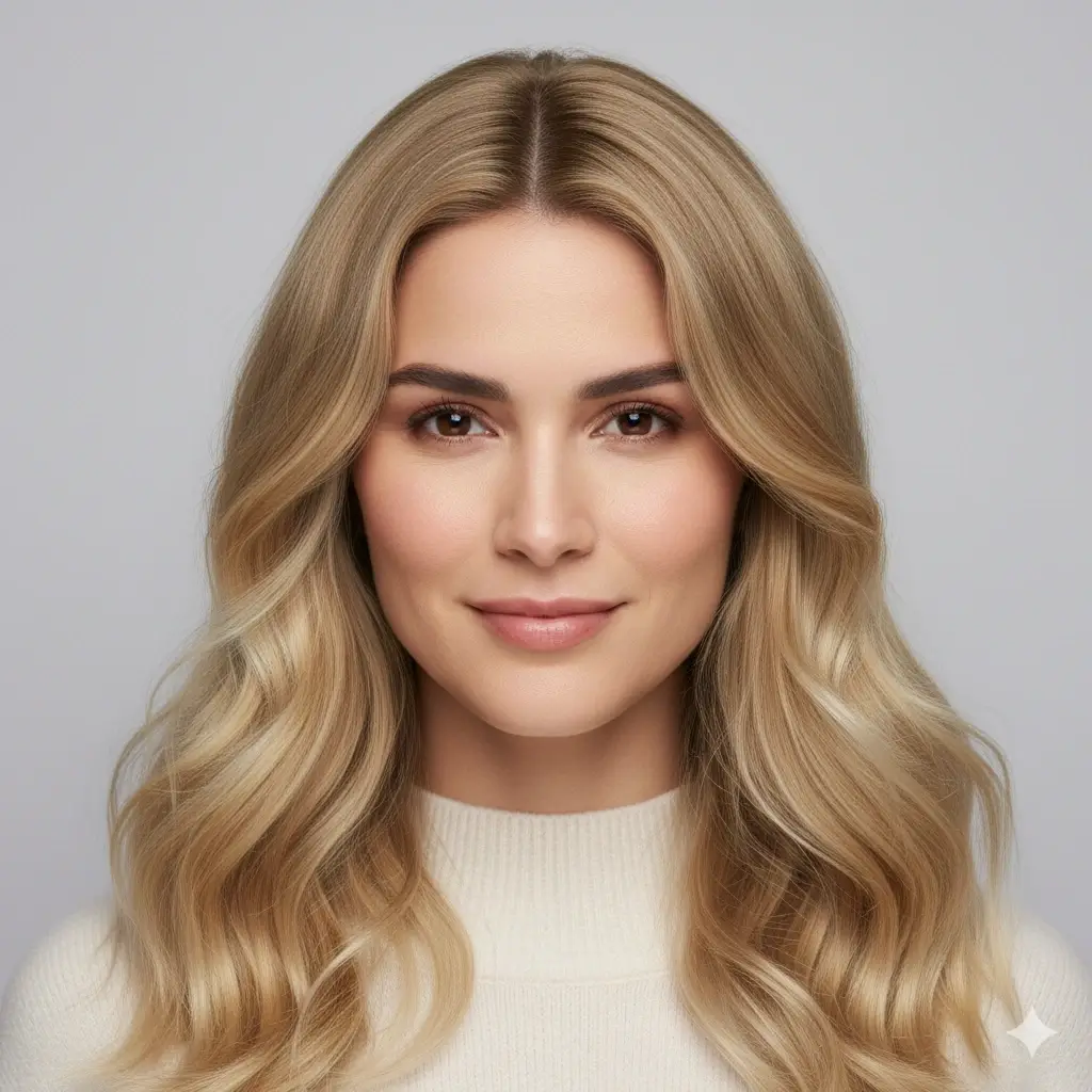 After blonde hair color - light blonde transformation